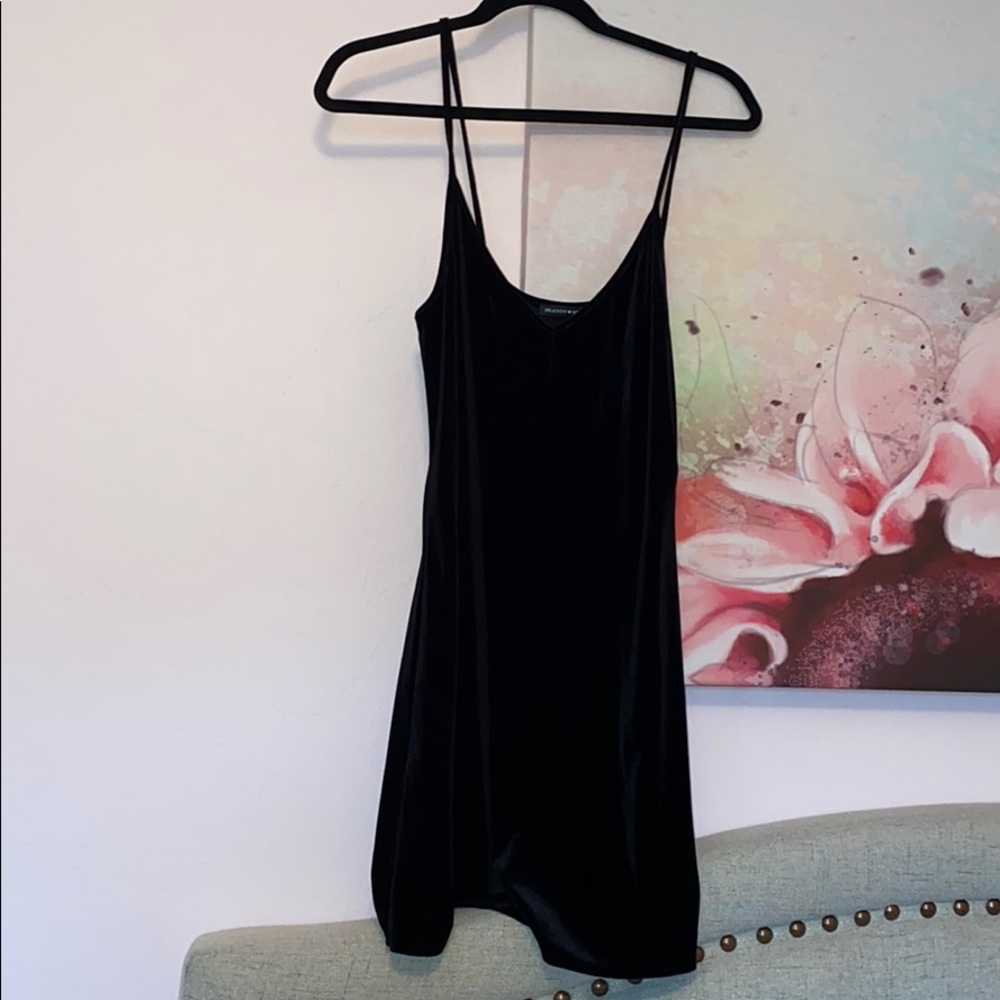 Brandy Melville velvet black dress